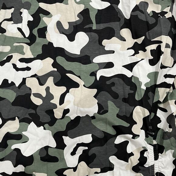 TOMMY HILFIGER SPORT WOMEN KNEE LENGTH CAMO-DRESS-BLACK/GREEN SLEEVELESS SIZE S - Picture 5 of 8